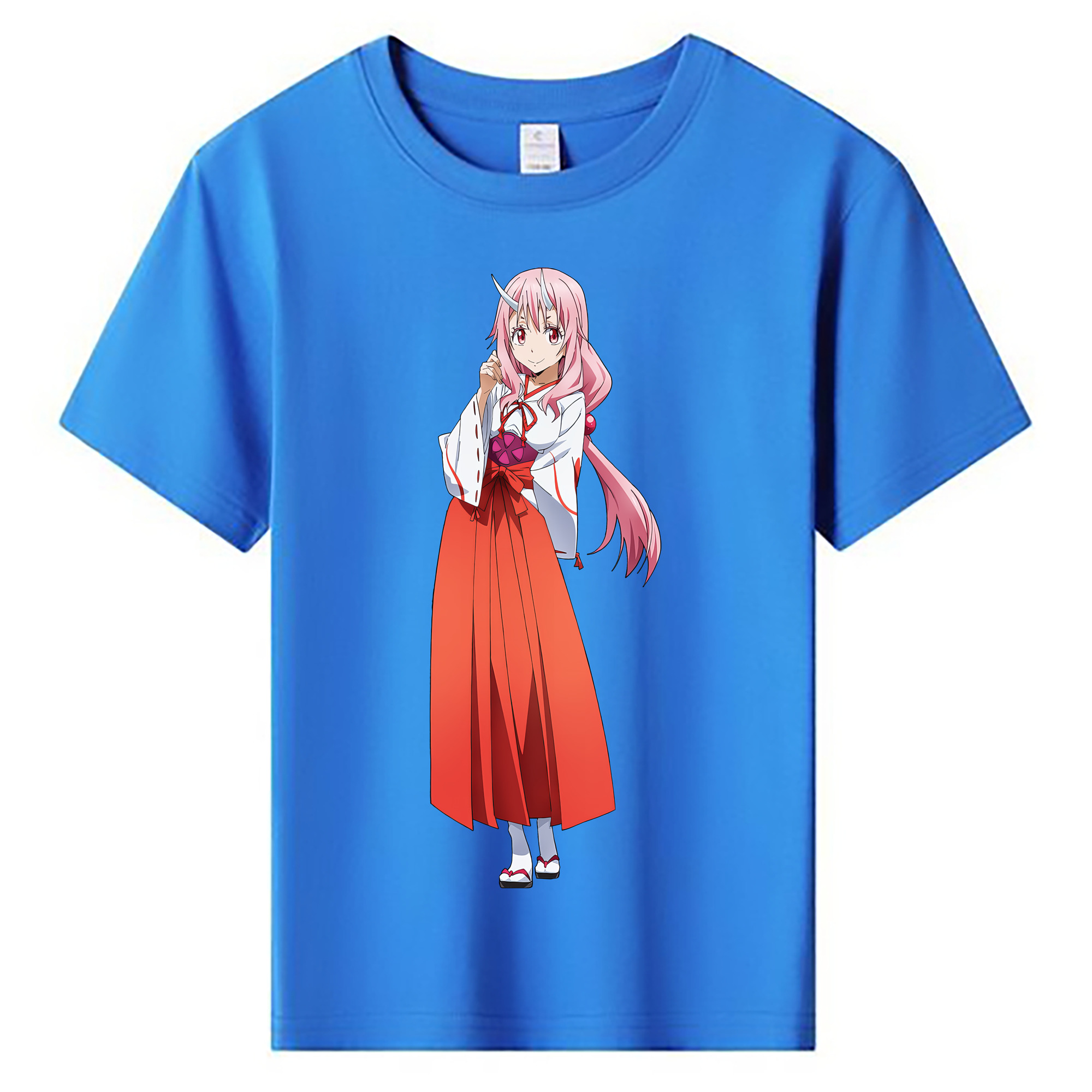 （画像用） 転スラ Regarding Reincarnated to Slime 綿100％キッズTシャツ（フロントプリント）